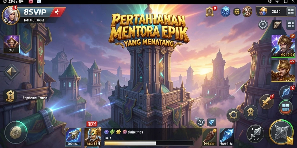 Gameplay seru 8SVIP dalam genre Tower Defense.