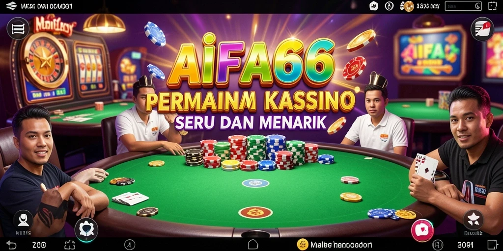 Tampilan gameplay menarik AIFA66 yang menggambarkan suasana Kasino yang mendebarkan.