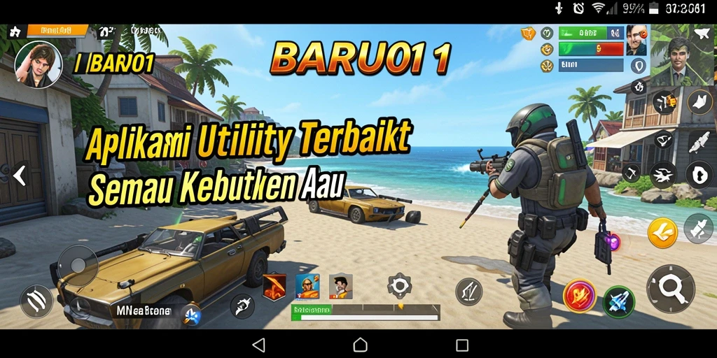 Tampilan antarmuka aplikasi BARU01 yang sederhana dan fungsional.