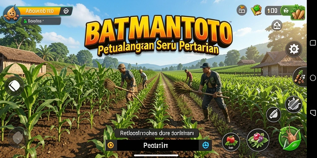 Tampilan indah dari gameplay pertanian di BATMANTOTO.