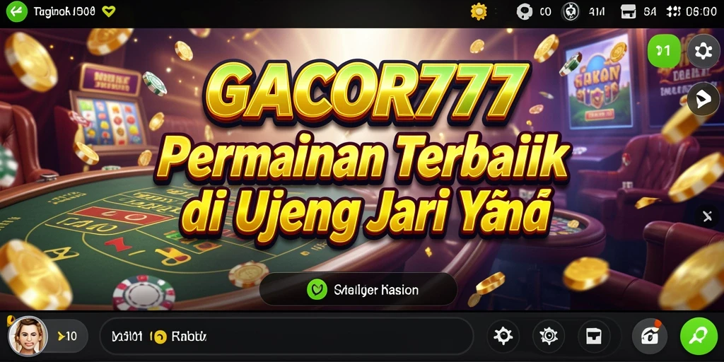 Tampilan menarik dari gameplay GACOR777 dalam suasana Kasino.