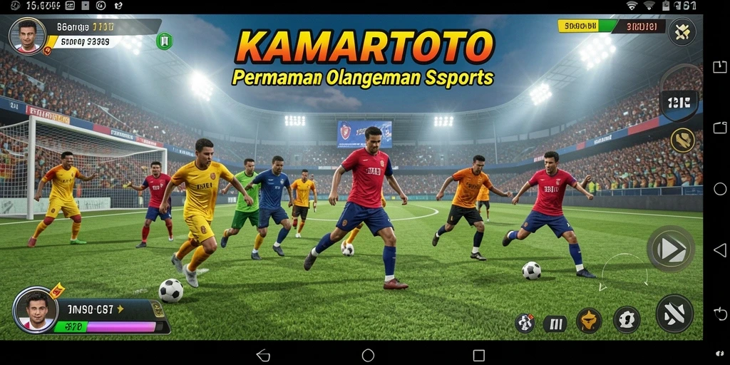 Tampilan gameplay seru di KAMARTOTO dengan berbagai mode olahraga.