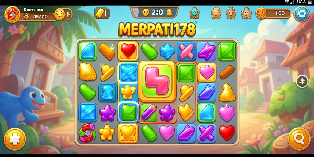 Tangkapan layar gameplay <strong>MERPATI178</strong> yang menampilkan aksi mencocokkan yang seru.