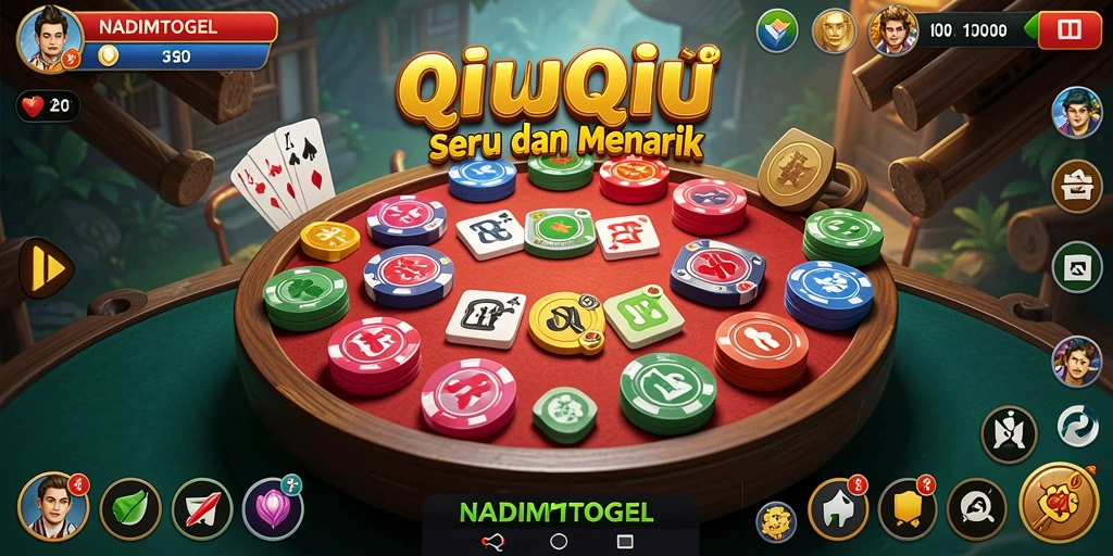 Tampilan gameplay seru dari NADIMTOGEL QiuQiu.