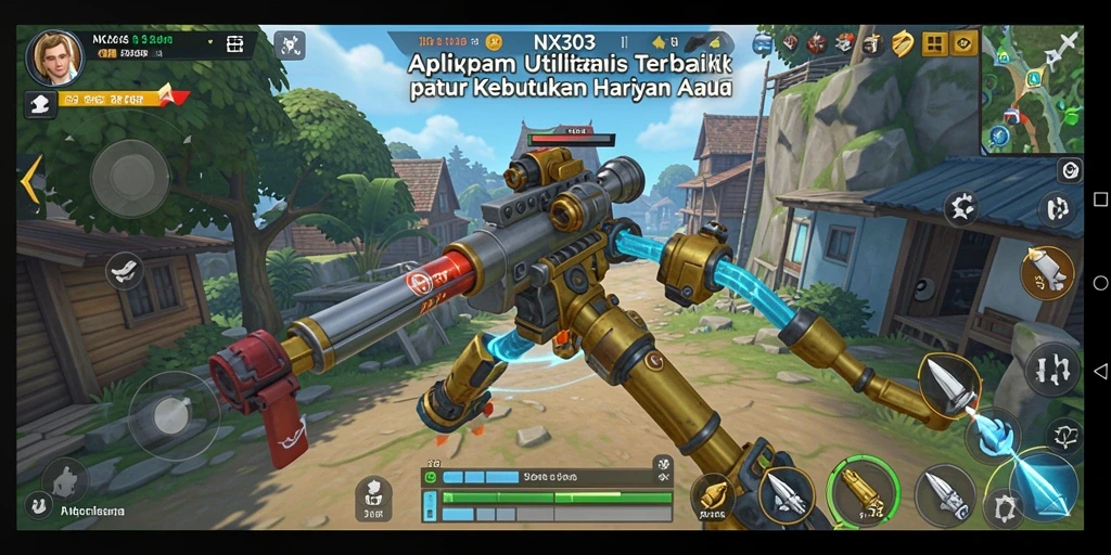 Tampilan antarmuka pengguna NX303 yang modern dan fungsional.