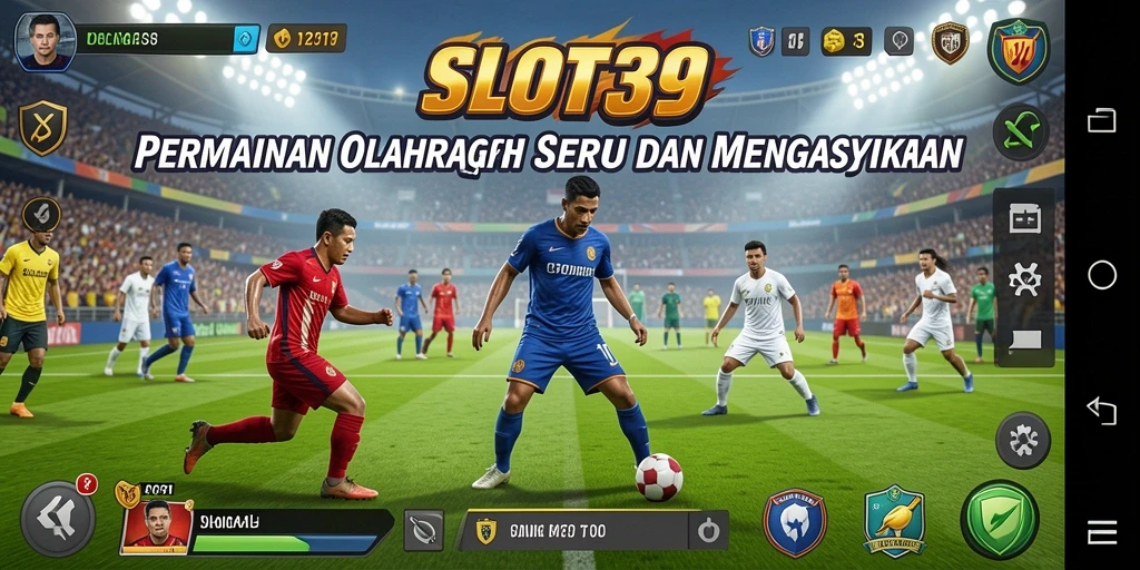 Screenshot SLOT39 menampilkan gameplay olahraga yang mendebarkan.
