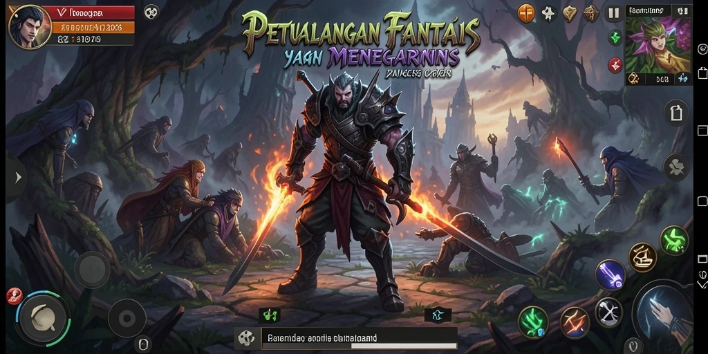 Gameplay V21 yang memukau dalam petualangan RPG.